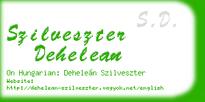 szilveszter dehelean business card